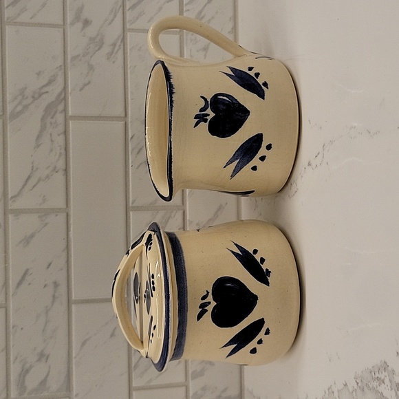 Vintage Country Squire Cream And Sugar Set | Glazed Handmade Pottery - Picture 2 of 10